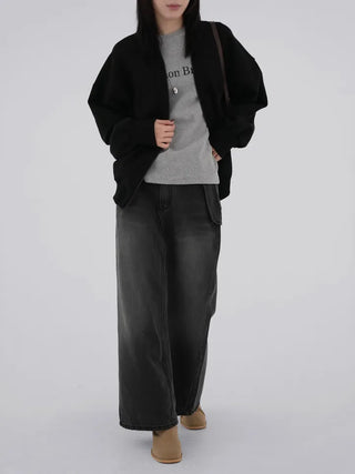 Rico Unique Hip Bag Denim Long Skirt