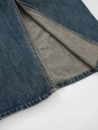 Rico Unique Hip Bag Denim Long Skirt