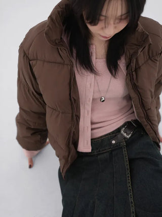 Kina Simple Nuptse Short Padded Jacket