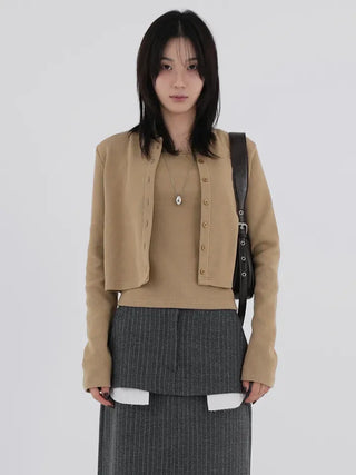 Heyri Cotton Daily Sleeveless & Cardigan