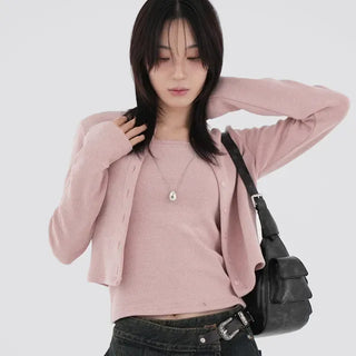 Heyri Cotton Daily Sleeveless & Cardigan