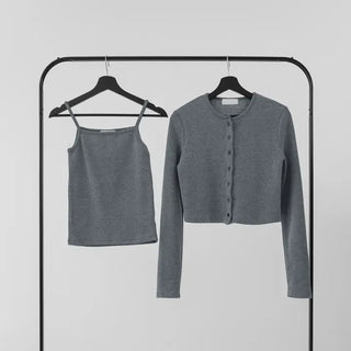 Heyri Cotton Daily Sleeveless & Cardigan