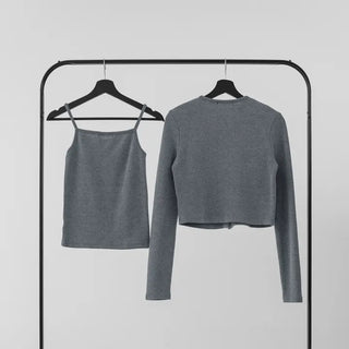 Heyri Cotton Daily Sleeveless & Cardigan