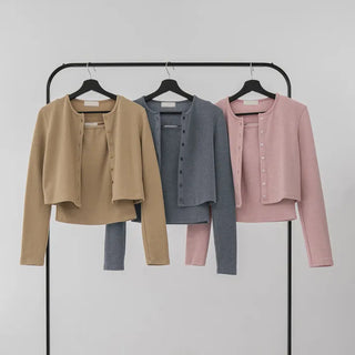 Heyri Cotton Daily Sleeveless & Cardigan