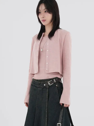 Heyri Cotton Daily Sleeveless & Cardigan