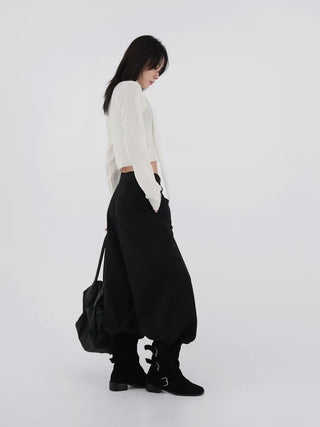 Kozel Crop Texture Cardigan