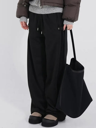 Laura Brushed-Lined Wide Pants
