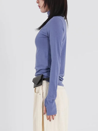 Rimo Hand Warmer Turtleneck T-shirt