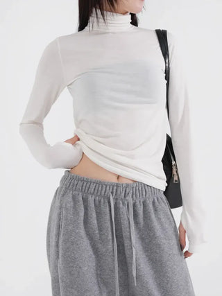 Rimo Hand Warmer Turtleneck T-shirt