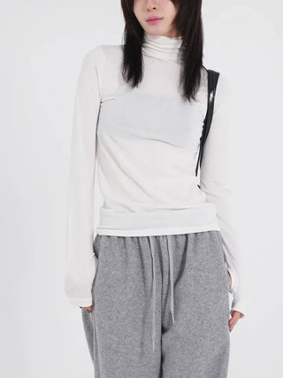 Rimo Hand Warmer Turtleneck T-shirt