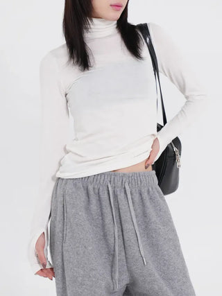 Rimo Hand Warmer Turtleneck T-shirt