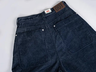 Riena Big Pocket Wide Corduroy Denim Pants