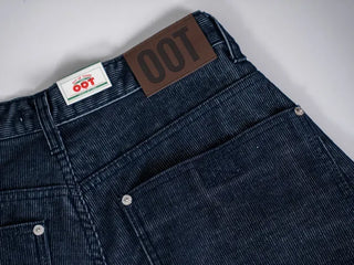 Riena Big Pocket Wide Corduroy Denim Pants