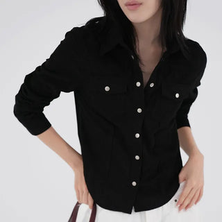 Anla Pocket Corduroy Shirt