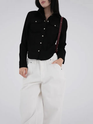 Anla Pocket Corduroy Shirt