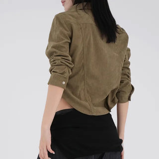 Anla Pocket Corduroy Shirt