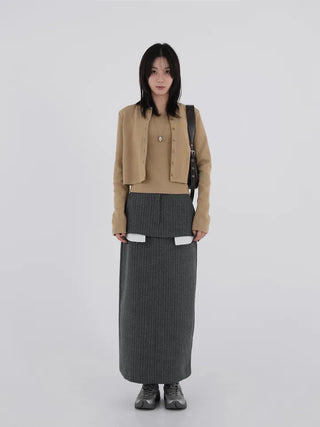 Romance Double Layered Long Skirt
