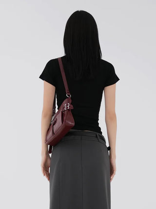 Luba Demure mock turtleneck short sleeve tee