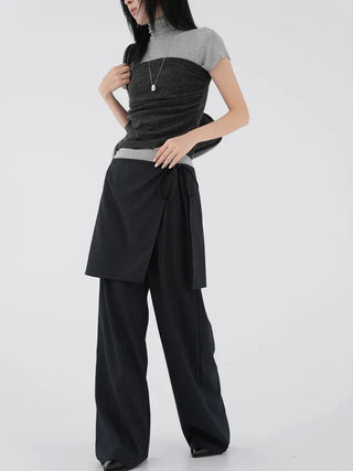 Luba Demure mock turtleneck short sleeve tee