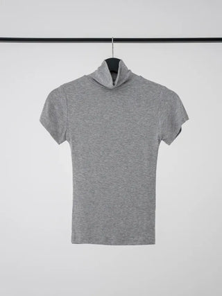 Luba Demure mock turtleneck short sleeve tee
