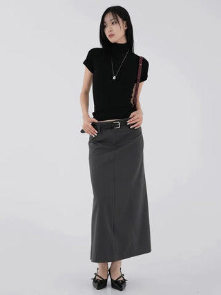 Luba Demure mock turtleneck short sleeve tee