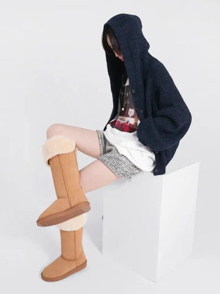 Hera Alpaca Knit Hooded Cardigan