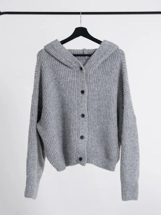 Hera Alpaca Knit Hooded Cardigan