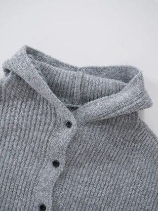 Hera Alpaca Knit Hooded Cardigan