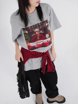 Merry Kevin Fleece-lined T-shirt