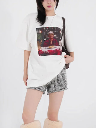 Merry Kevin Fleece-lined T-shirt