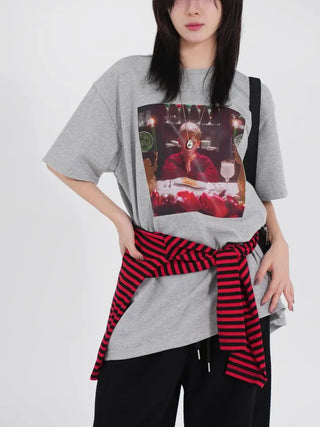 Merry Kevin Fleece-lined T-shirt