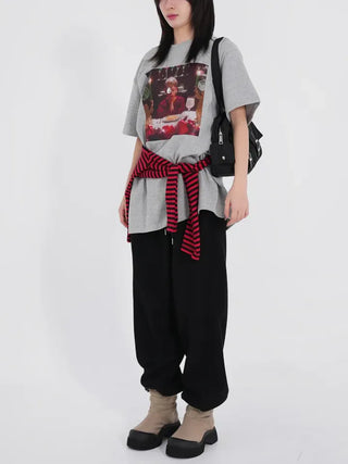 Merry Kevin Fleece-lined T-shirt
