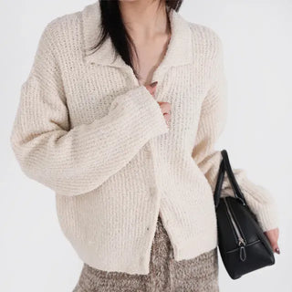 Kenny Collar Boucle Cardigan