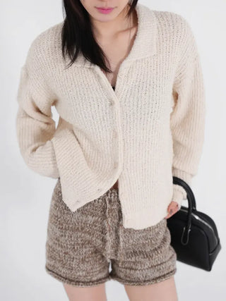 Kenny Collar Boucle Cardigan