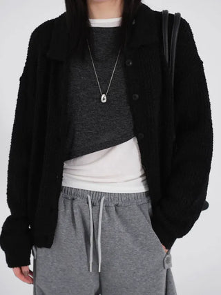 Kenny Collar Boucle Cardigan