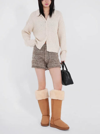Kenny Collar Boucle Cardigan