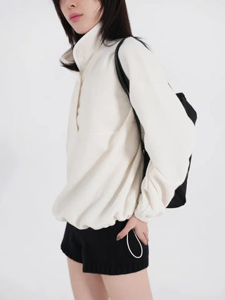 Mohi Fleece Button Sweatshirt