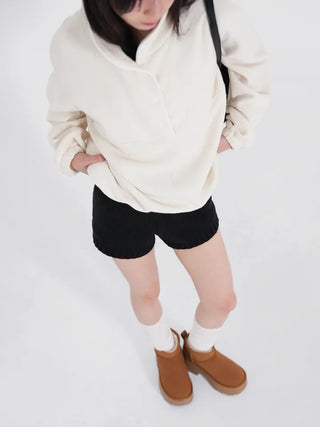 Mohi Fleece Button Sweatshirt