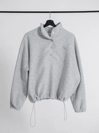 Mohi Fleece Button Sweatshirt