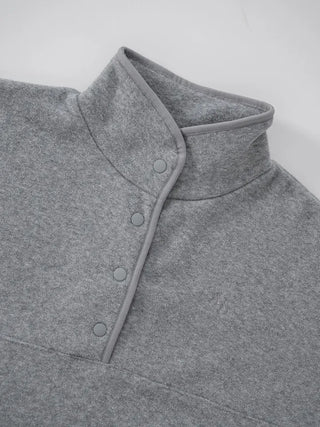 Mohi Fleece Button Sweatshirt