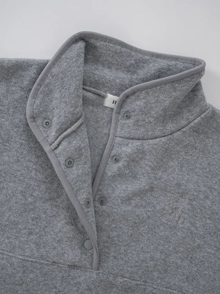 Mohi Fleece Button Sweatshirt