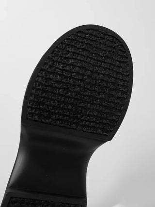Brun suede platform boots