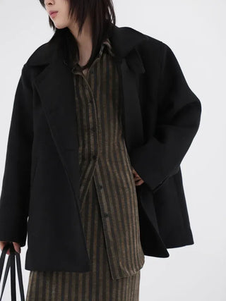 Mer Velvet Striped Long Skirt