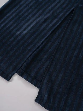 Mer Velvet Striped Long Skirt