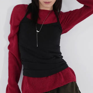Ella Angora Halterneck Top