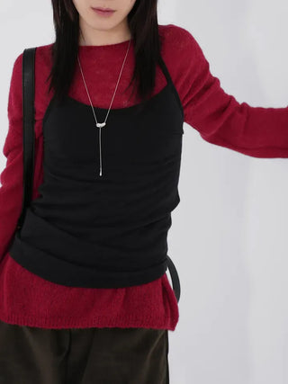 Ella Angora Halterneck Top
