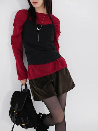 Ella Angora Halterneck Top