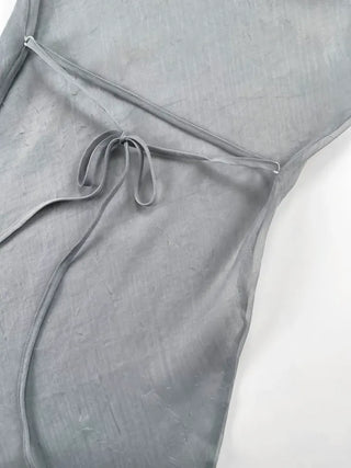 Slet see-through bustier dress