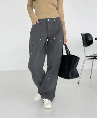 Kia Cotton Rivet Work Pants