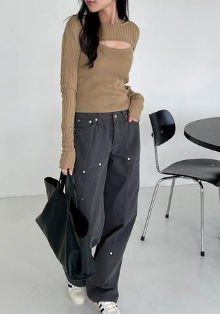 Kia Cotton Rivet Work Pants